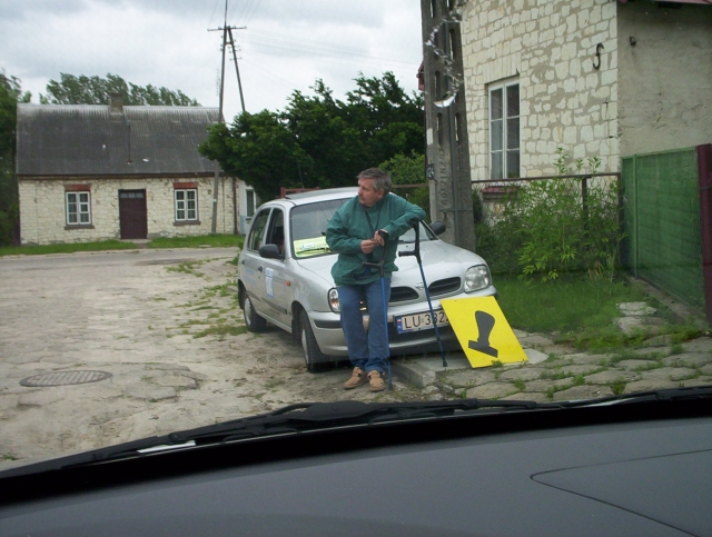 Jurek na PKP-ie pod zamkiem w Janowcu